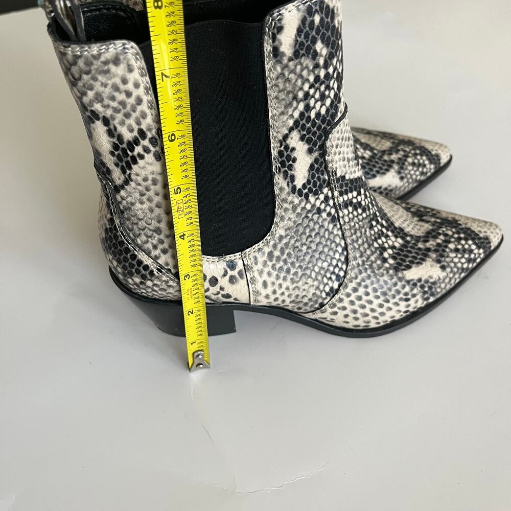 PAIGE Snake Print Ankle Boots - Picture 6 of 9